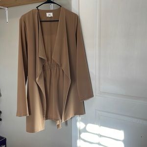 Light beige coat size Large